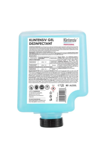 Gel dezinfectant profesional pentru maini  Klintensiv